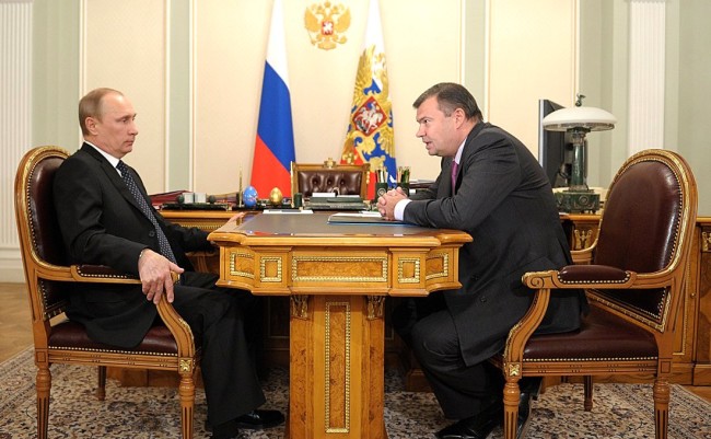 Встреча Владимира Путина и Андрея Бокарева. Фото с сайта kremlin.ru